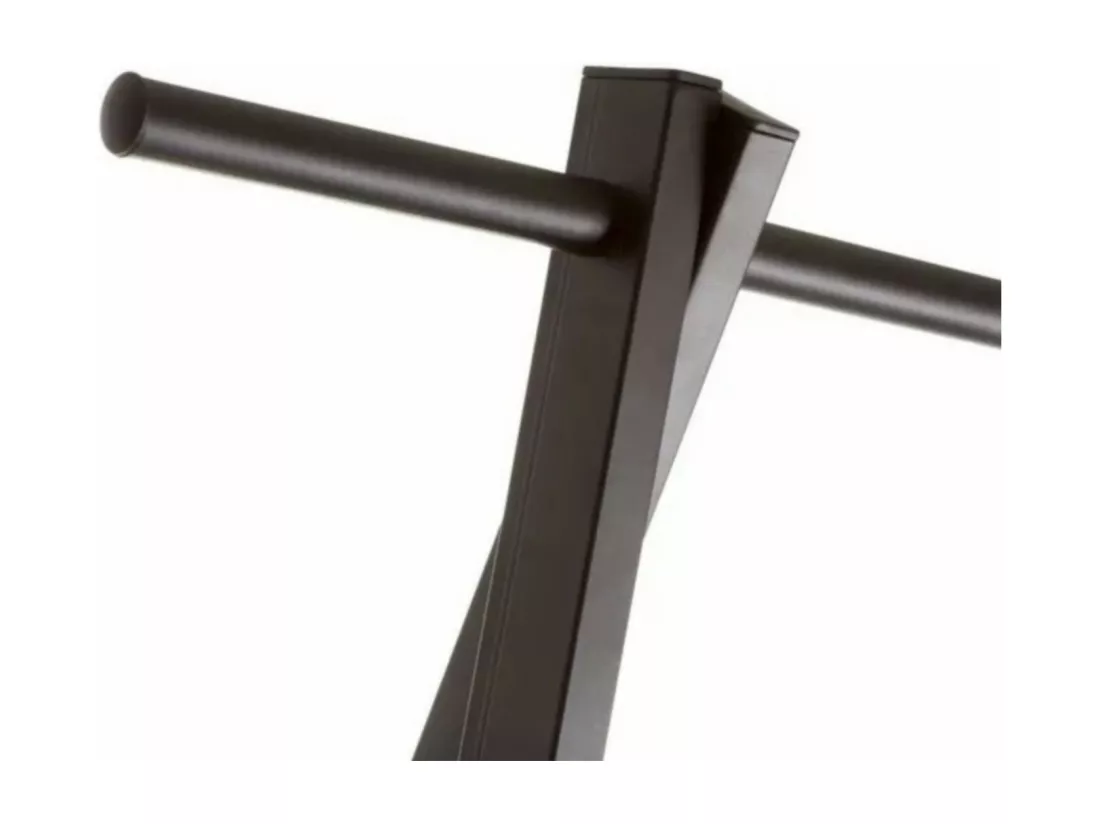 Porte-vêtement portant coloris naturel/noir - Longueur 55 x Profondeur 45 x Hauteur 150 cm
