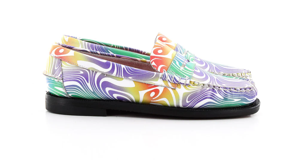SEBAGO - CLASSIC DAN PRINT W BLANC