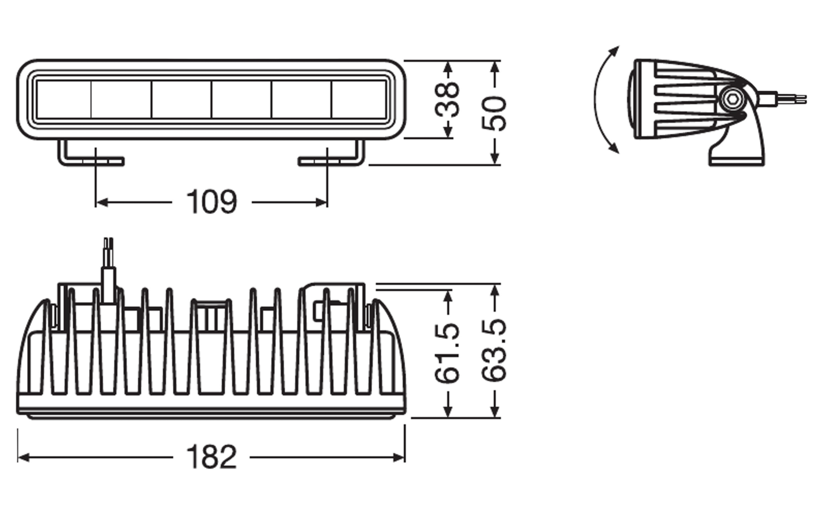 Osram LEDriving LIGHTBAR SX180-SP LED-Zusatzscheinwerfer