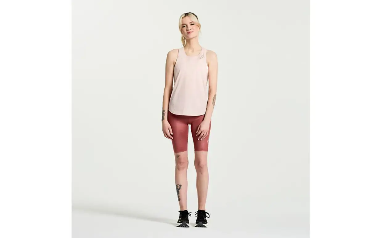 Saucony Pinnacle Hardloopshirt Zonder Mouwen Roze Dames