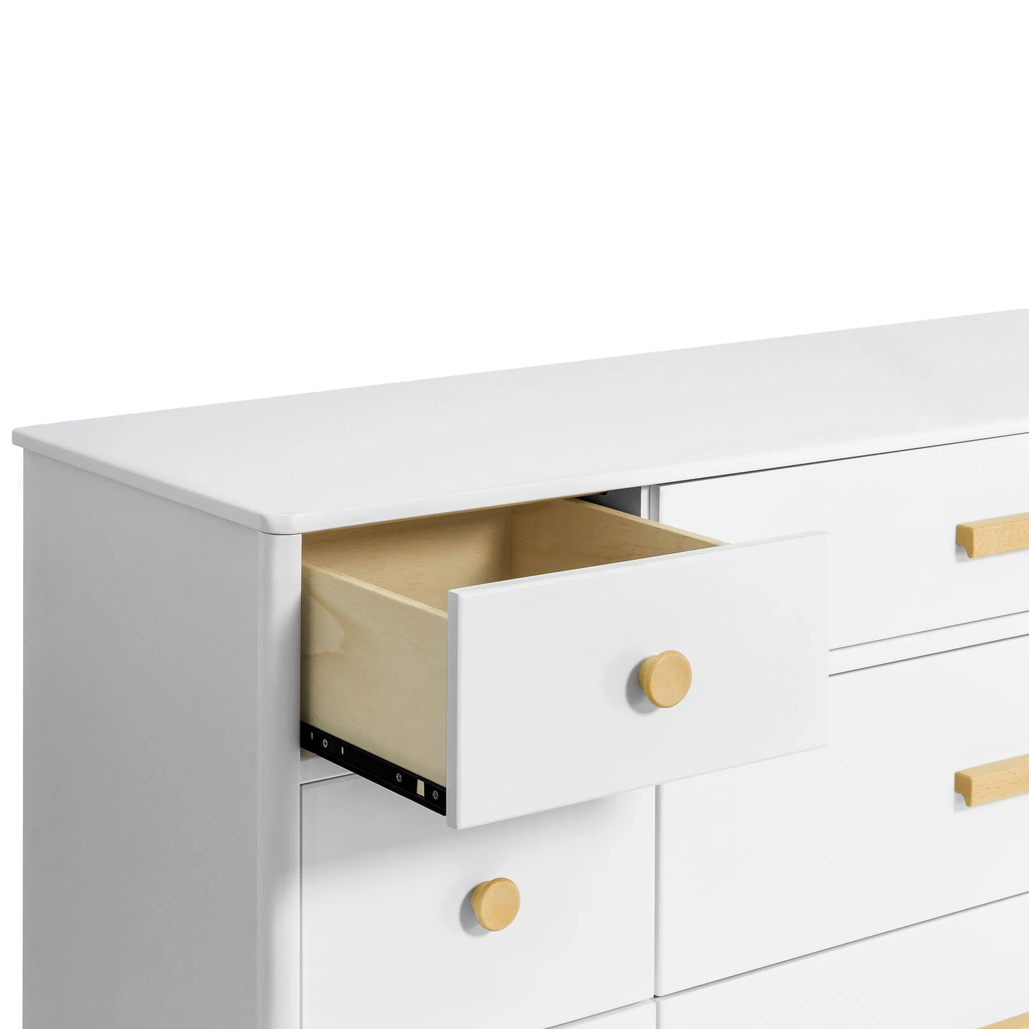 Babyletto Bureau Double 6 Tiroirs Lolly - Blanc  Naturel