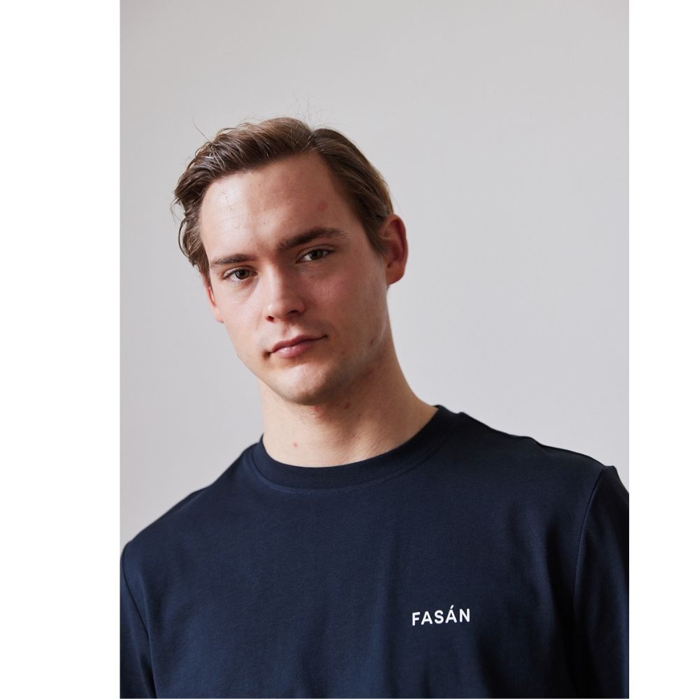 T-Skjorte Herre Navy