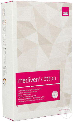 Mediven Cotton CCL1 Ad P.O. Bas De Compression Caramel T5 1 Paire