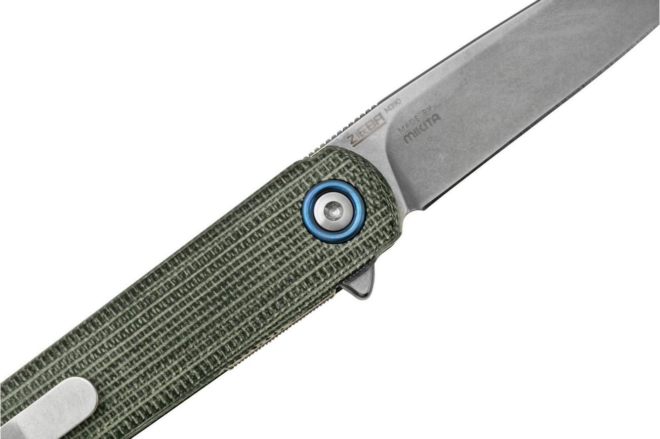 MKM Flame Light FL01L-BC drop blade, black micarta, zakmes