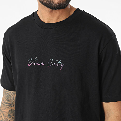 Tee Shirt Oversize Large Vice City Paname Noir