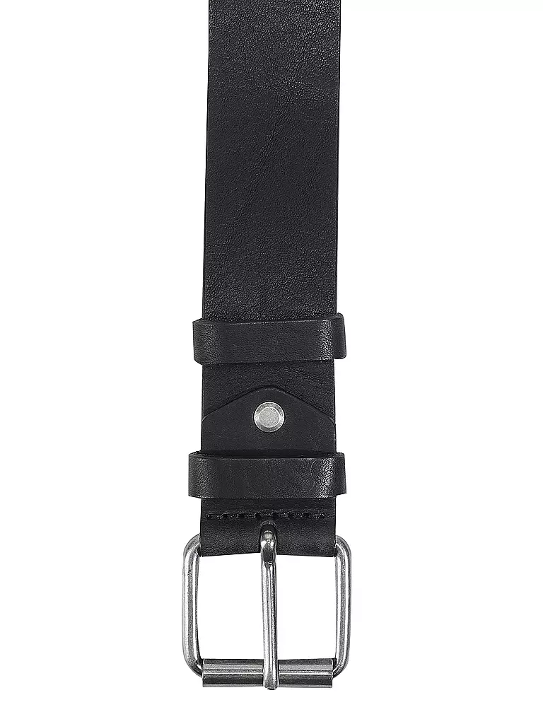 NUDIE JEANS Ledergürtel Pedersson schwarz