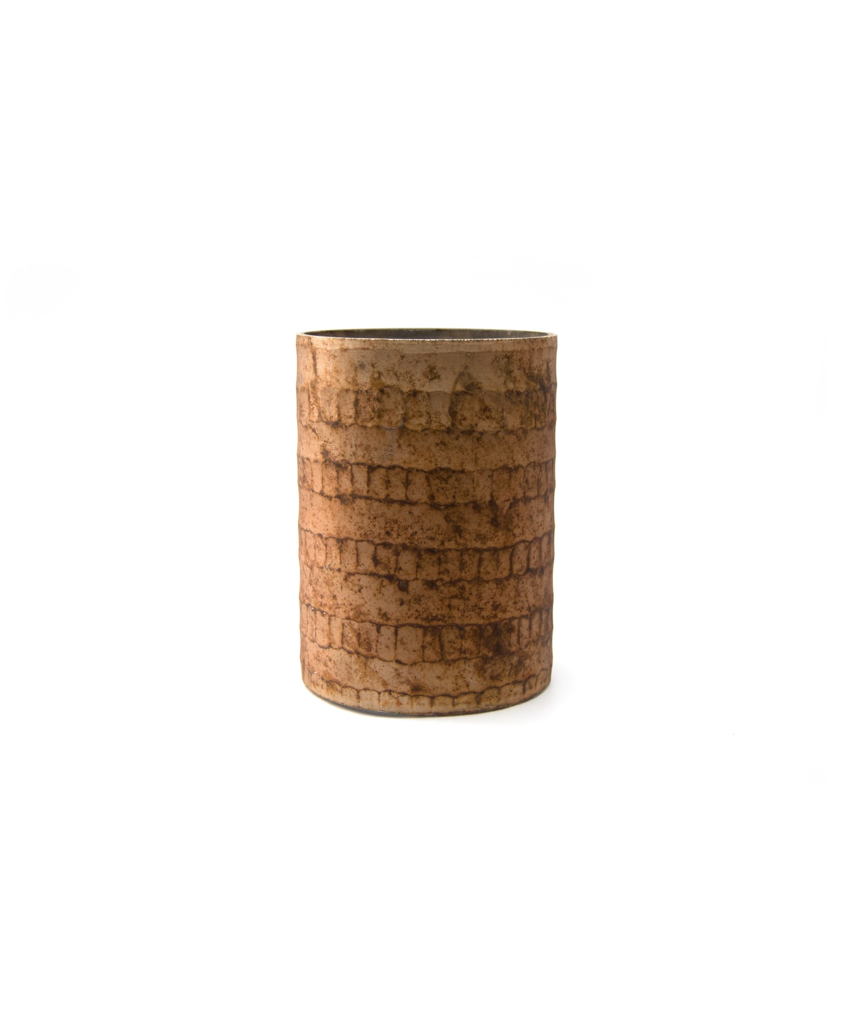 Glas-Windlicht rost, Ø 12 cm, H 16 cm von fischer's lagerhaus