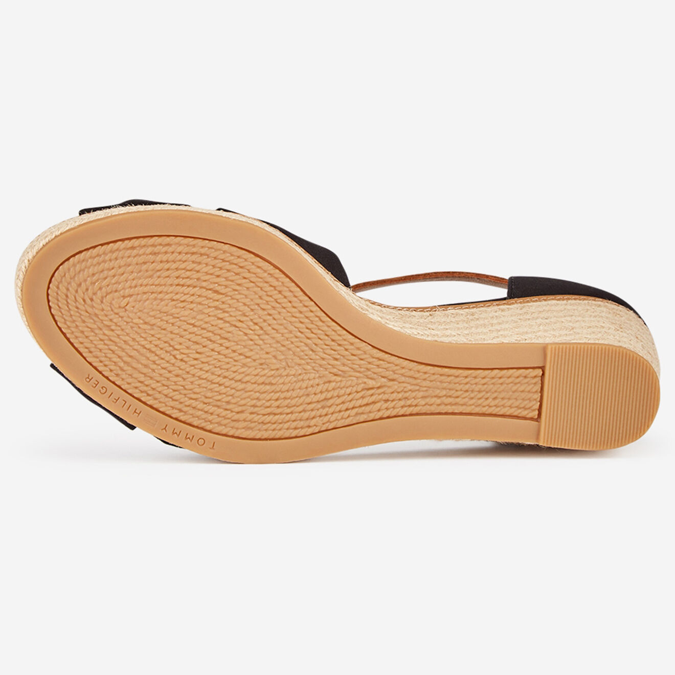 Tommy Hilfiger Sandales compensées Iconic Elena noires - Talon 6 cm