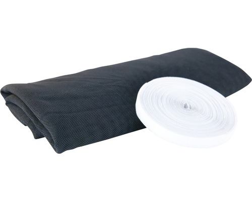 Windhager Elastic PLUS hor voor ramen, zonder boren, antraciet, 130x150 cm
