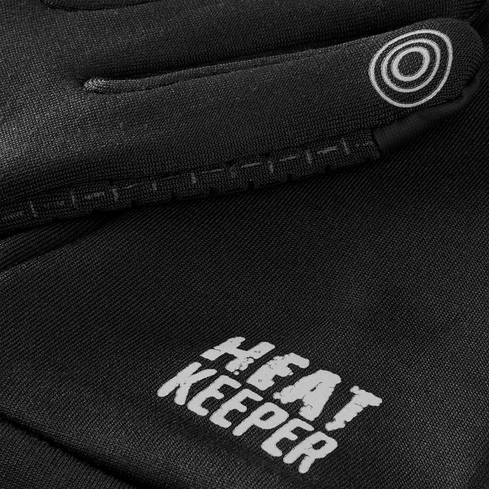 Heatkeeper Fleecehandschuhe , mit Silikon-Finish an der Handfläche und I-Touch-Profile an Daumen