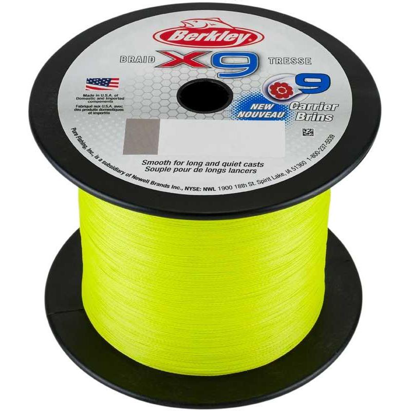 Tresse Berkley X9 Braid Fluro Vert - 2000M