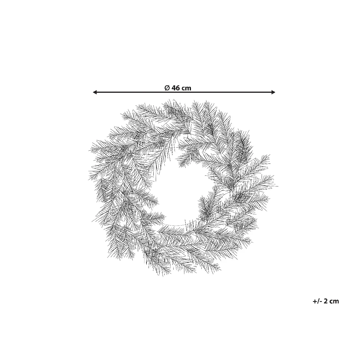 Beliani Couronne ALBINI - Vert
