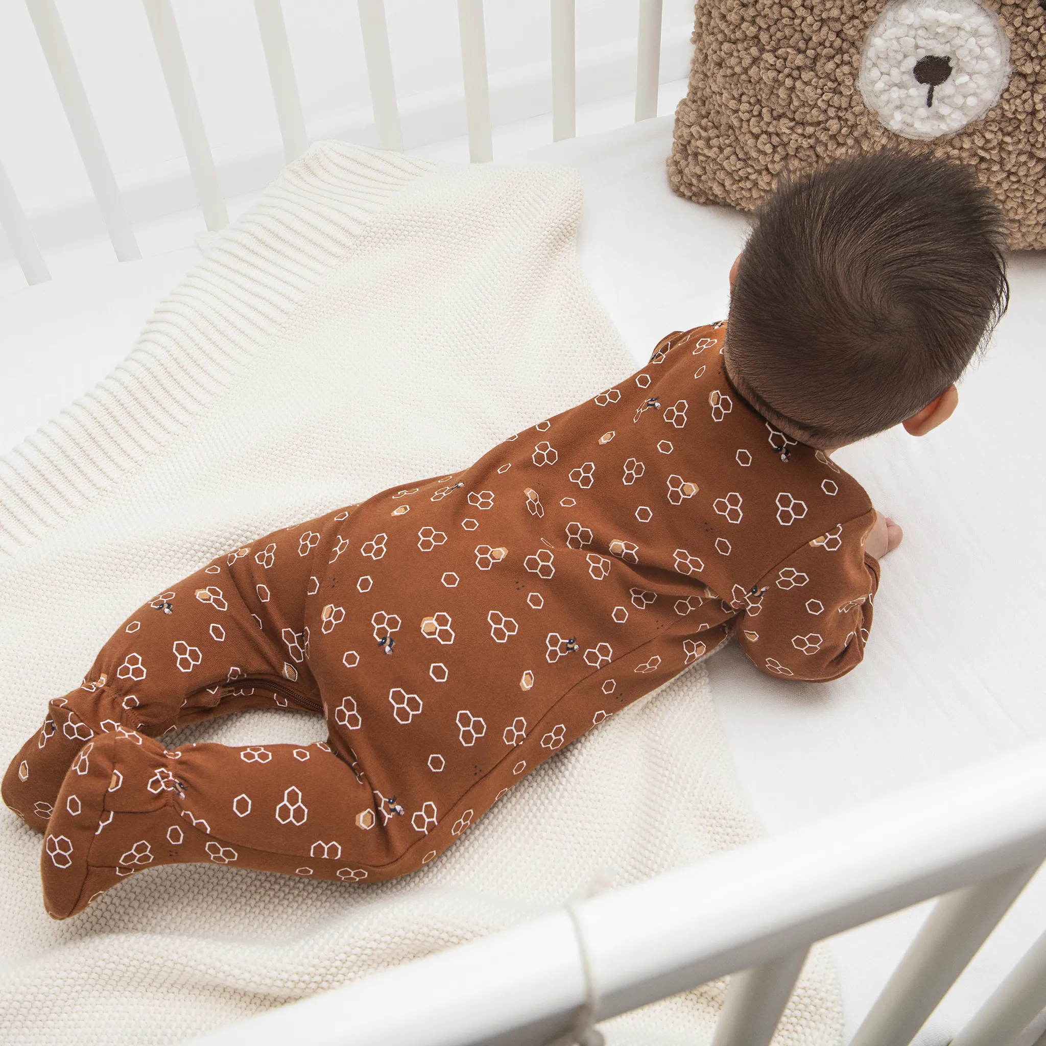Petit Lem Pyjama Alvéoles Ours 0-12mois