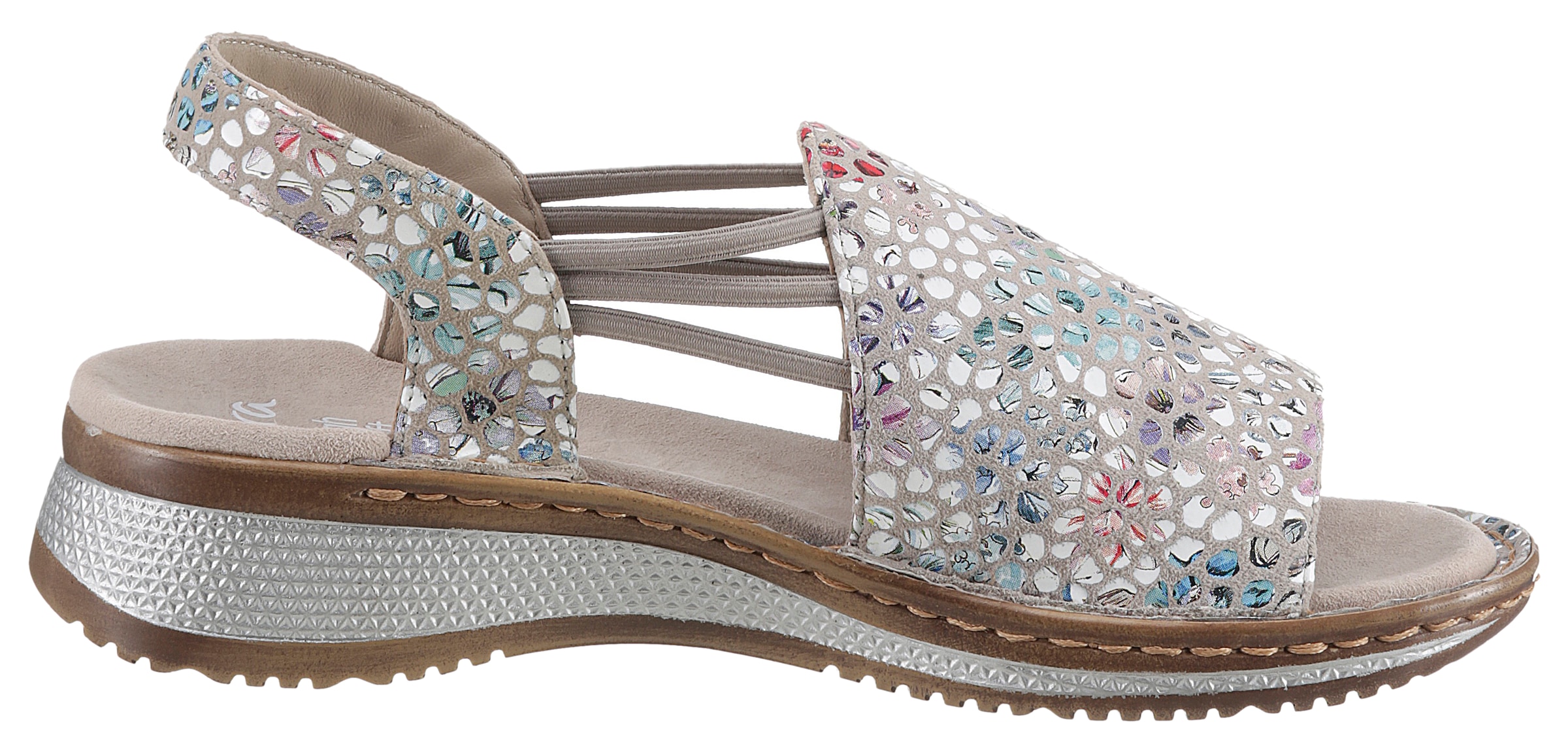 Ara Riemchensandale »HAWAII«  , Sommerschuh, Sandalette, Keilabsatz, mit Stretch-Bänder, G-Weite