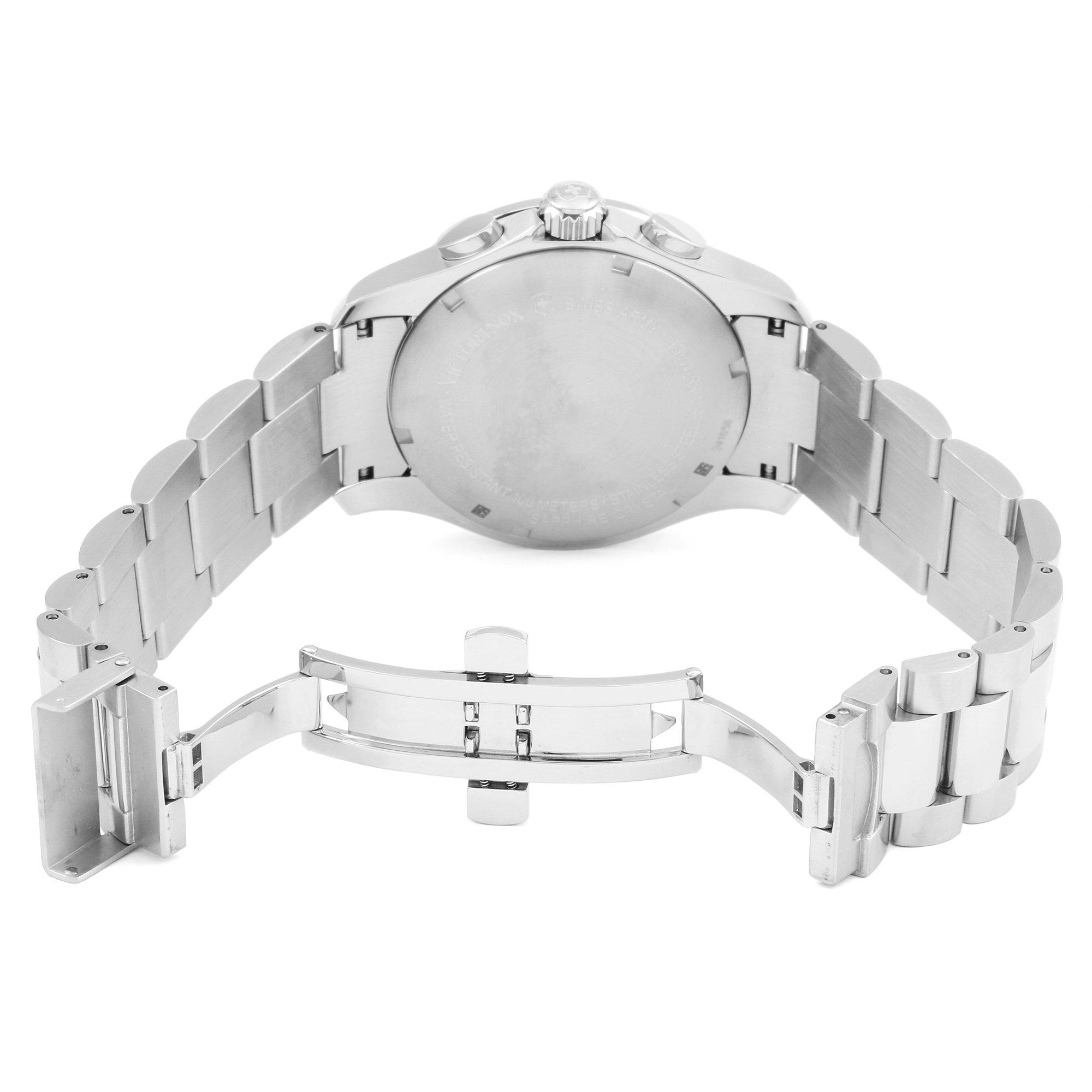 Victorinox Swiss Army Chrono Classic Stainless Steel Luxury Analogue Quartz Watch