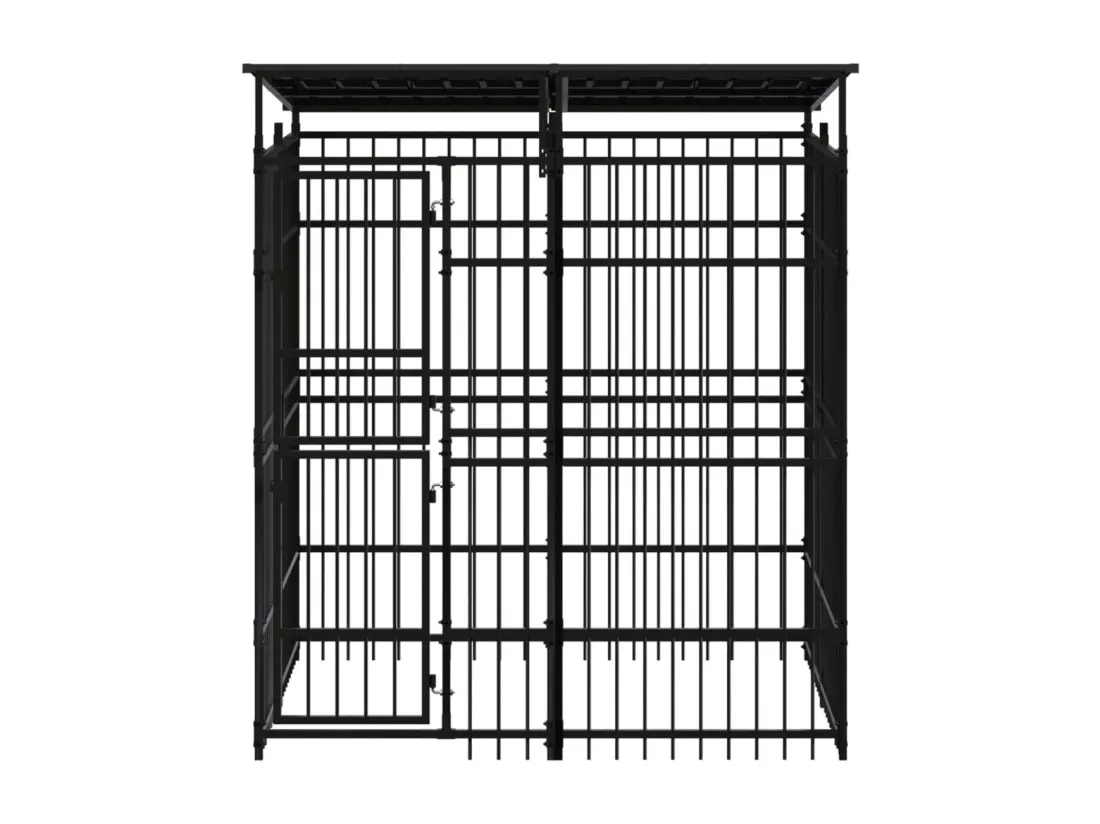 Chenil cage enclos pac noire 192 x 192 x 200 cm 02_0041758