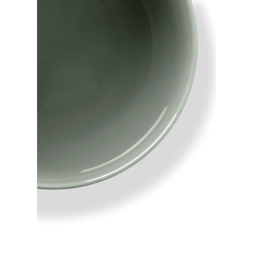 Lyngby Porcelæn Rhombe Earth Skål, Moss, Ø13 cm