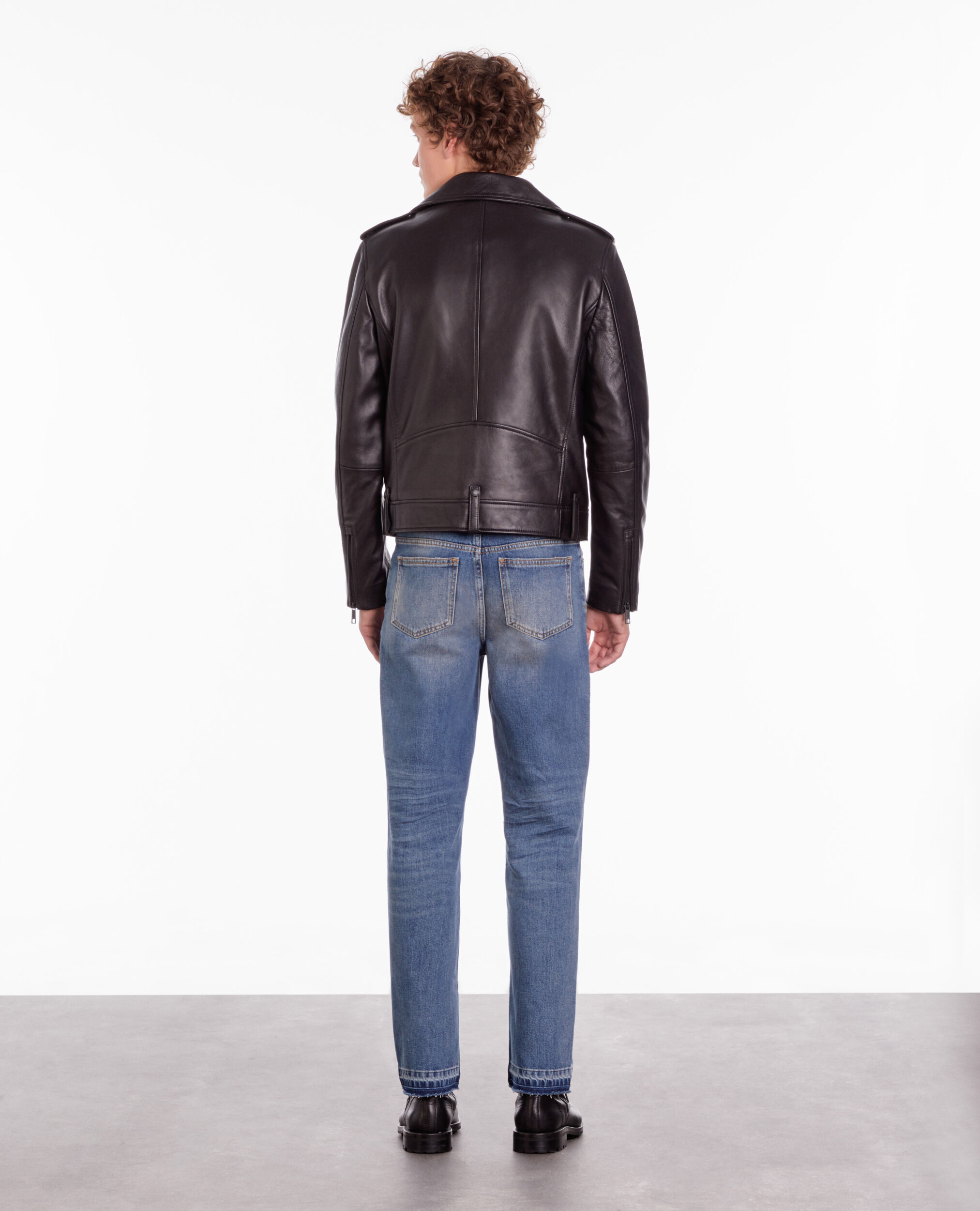 Blouson perfecto en cuir noir