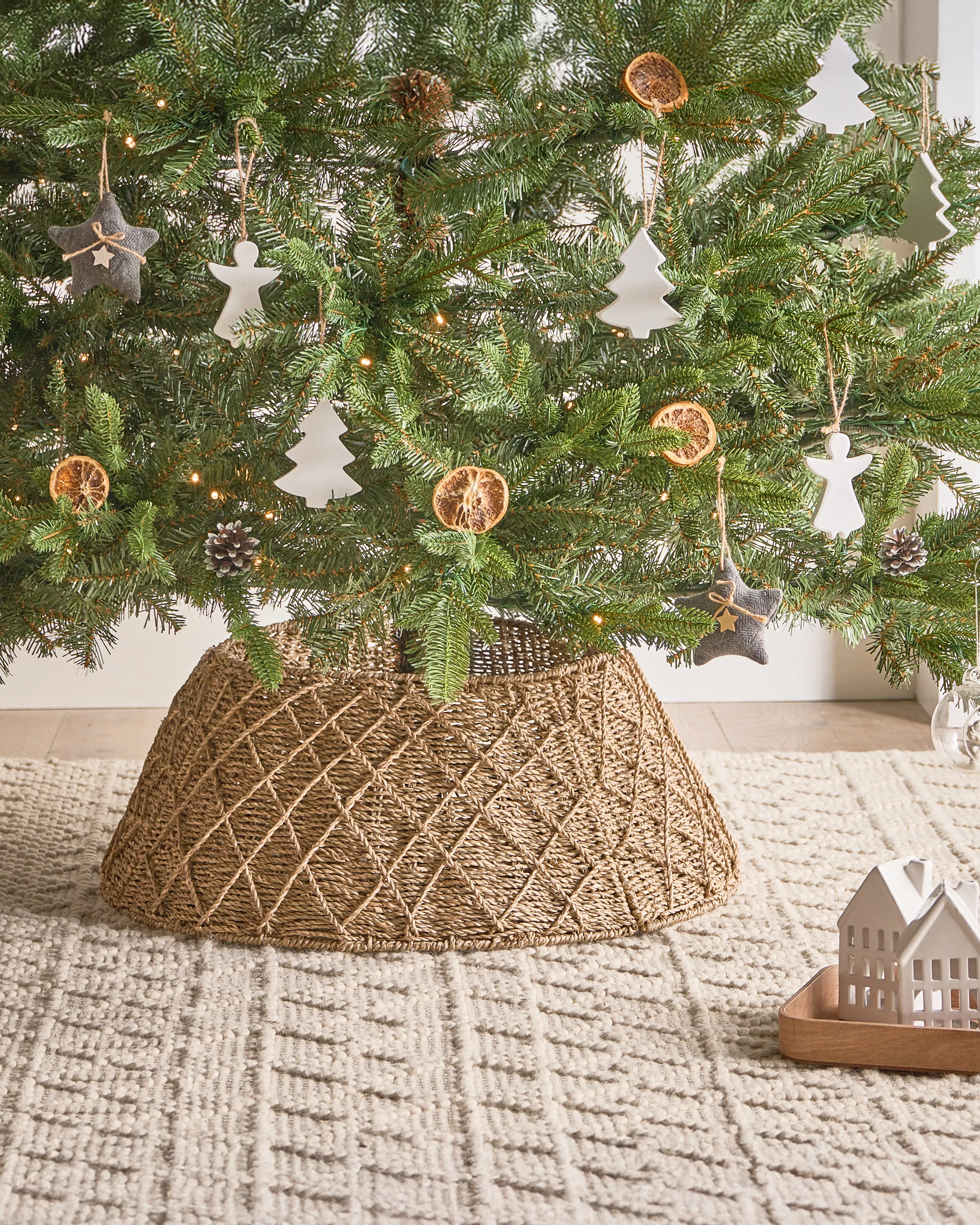 Kerstboomrok VUOTSO Zeegras Natuurlijk 53 cm