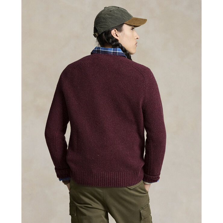 Polo Ralph Lauren DONEGAL WOOL BLEND-LSL-PLO Aged wine donegal