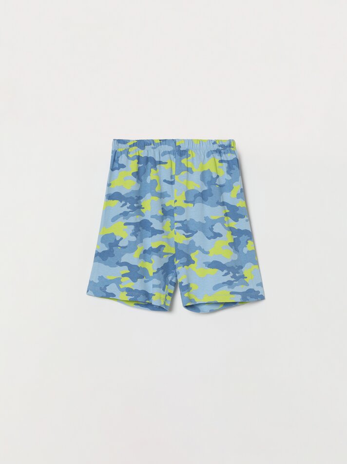Conjunto de pijama estampado - Azul celeste