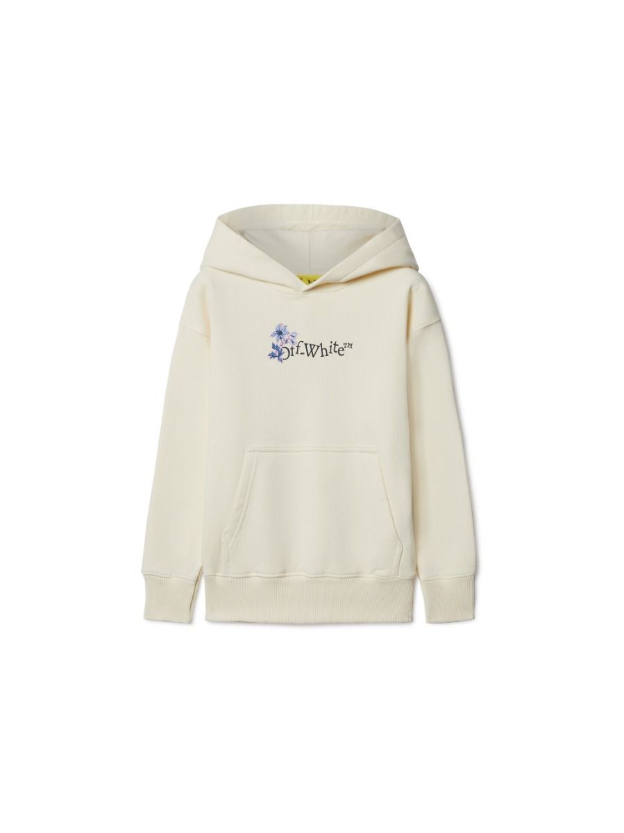 Off-White Beige Arrow Flowers Hoodie