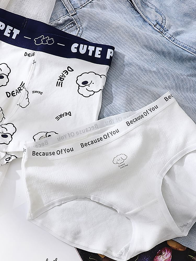 Pancherry - Koppelset: Hondenprint slipje + boxershort