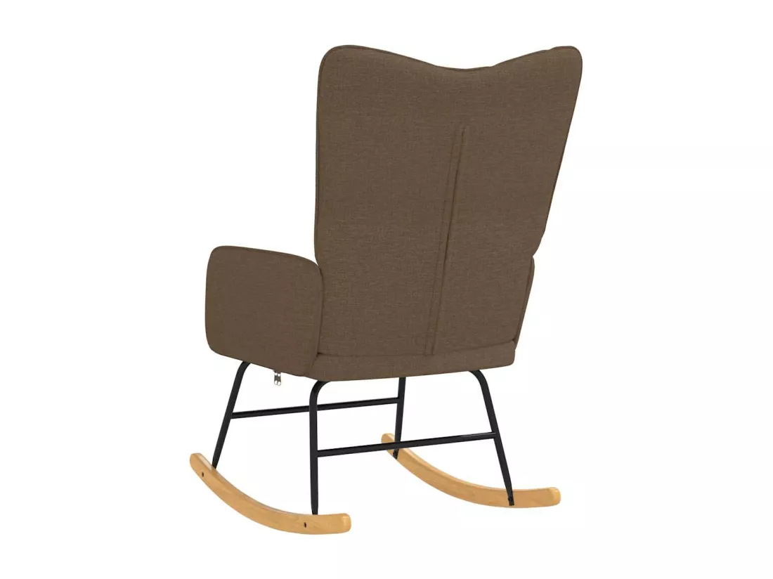 Chaise à bascule Marron Tissu