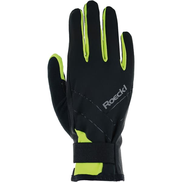 Gant ski de fond ROECKL LILLBY 2 BLACK/FLUO YELLOW