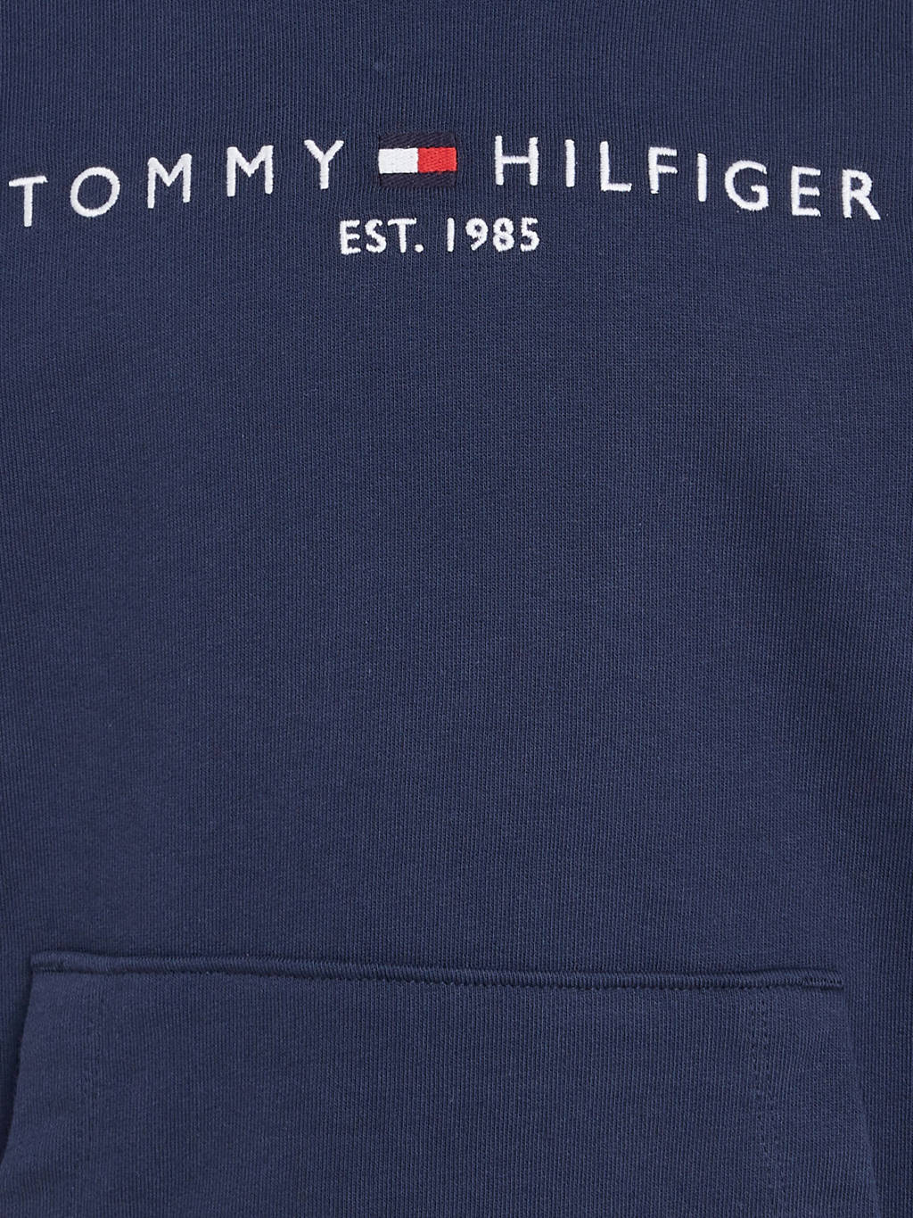 Tommy Hilfiger unisex hoodie met logo donkerblauw