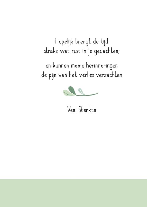 Paperclip | Condoleancekaart | Gedicht | Vlinder
