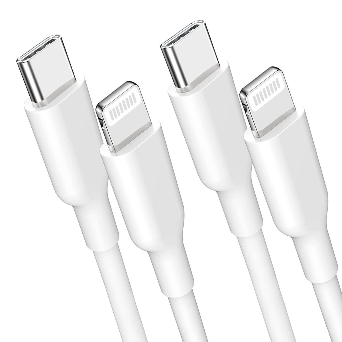 NÖRDIC Non MFI Lightning til USB C-kabel for Iphone, Ipad og Ipod hvit 3m