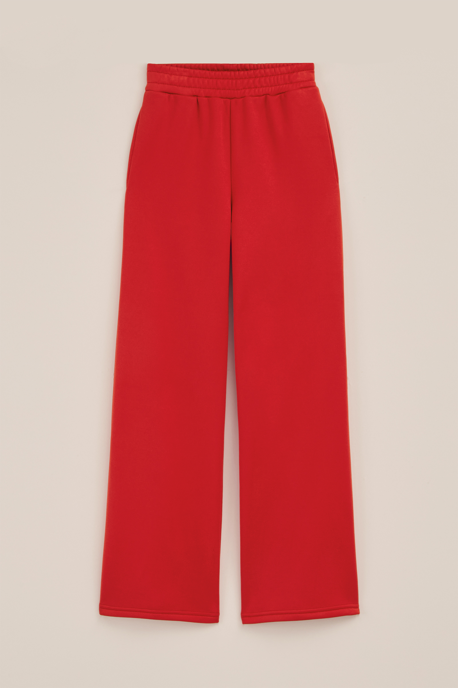 Meisjes straight fit broek WE Fashion Felrood