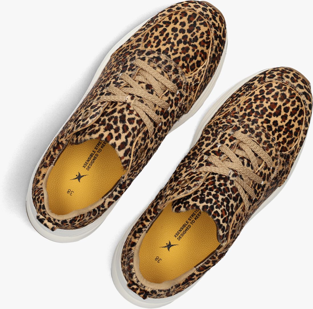 bruine xsensible lage sneakers chain