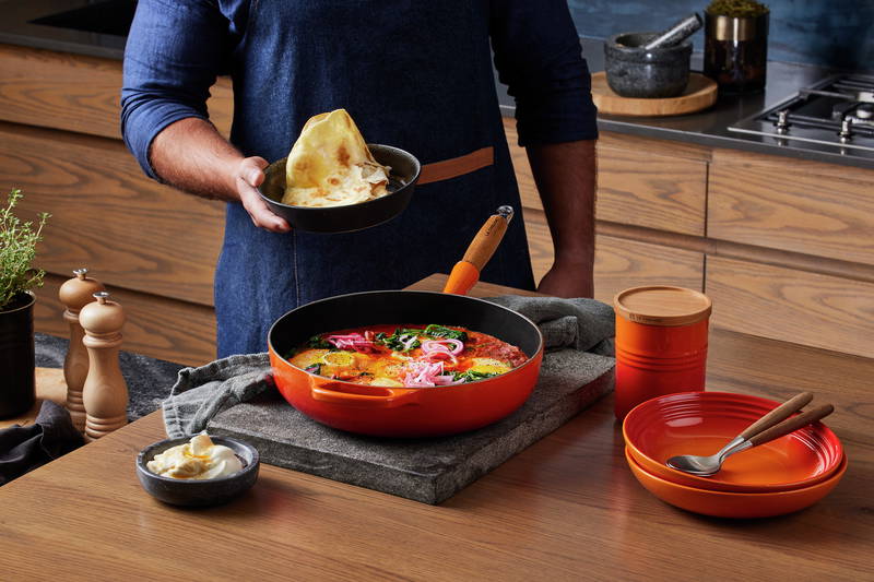 LE CREUSET Sautépfanne 28cm Ofenrot