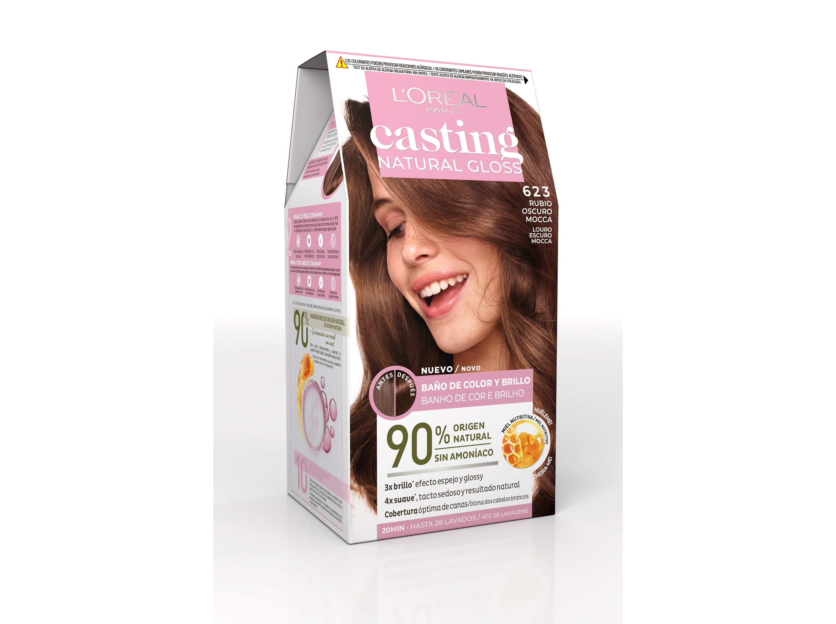 COLORAÇÃO CASTING NATURAL GLOSS 623 MOCCA