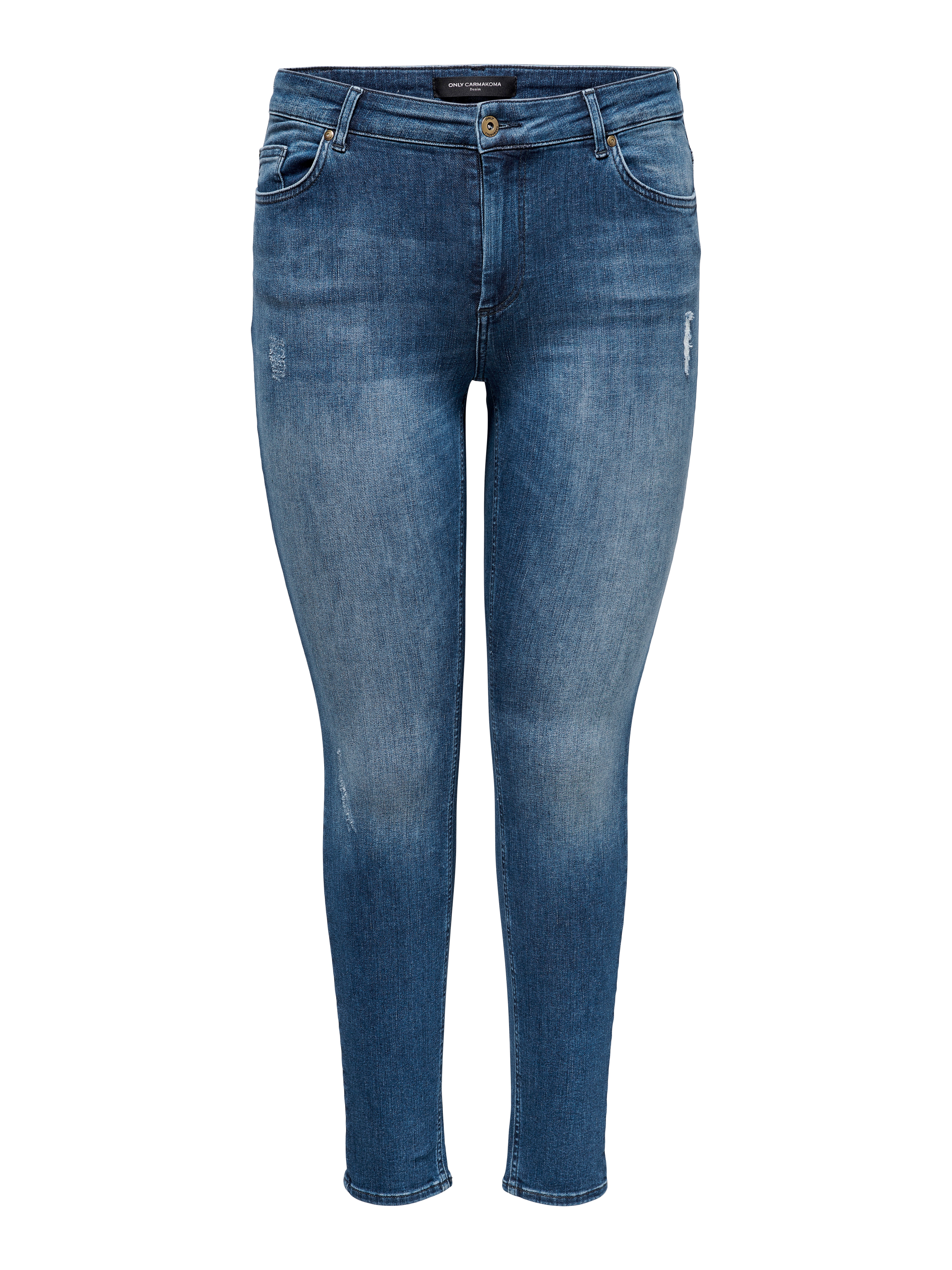 CARWILLY Mittlere Taille Skinny Fit Jeans Medium Blue Denim