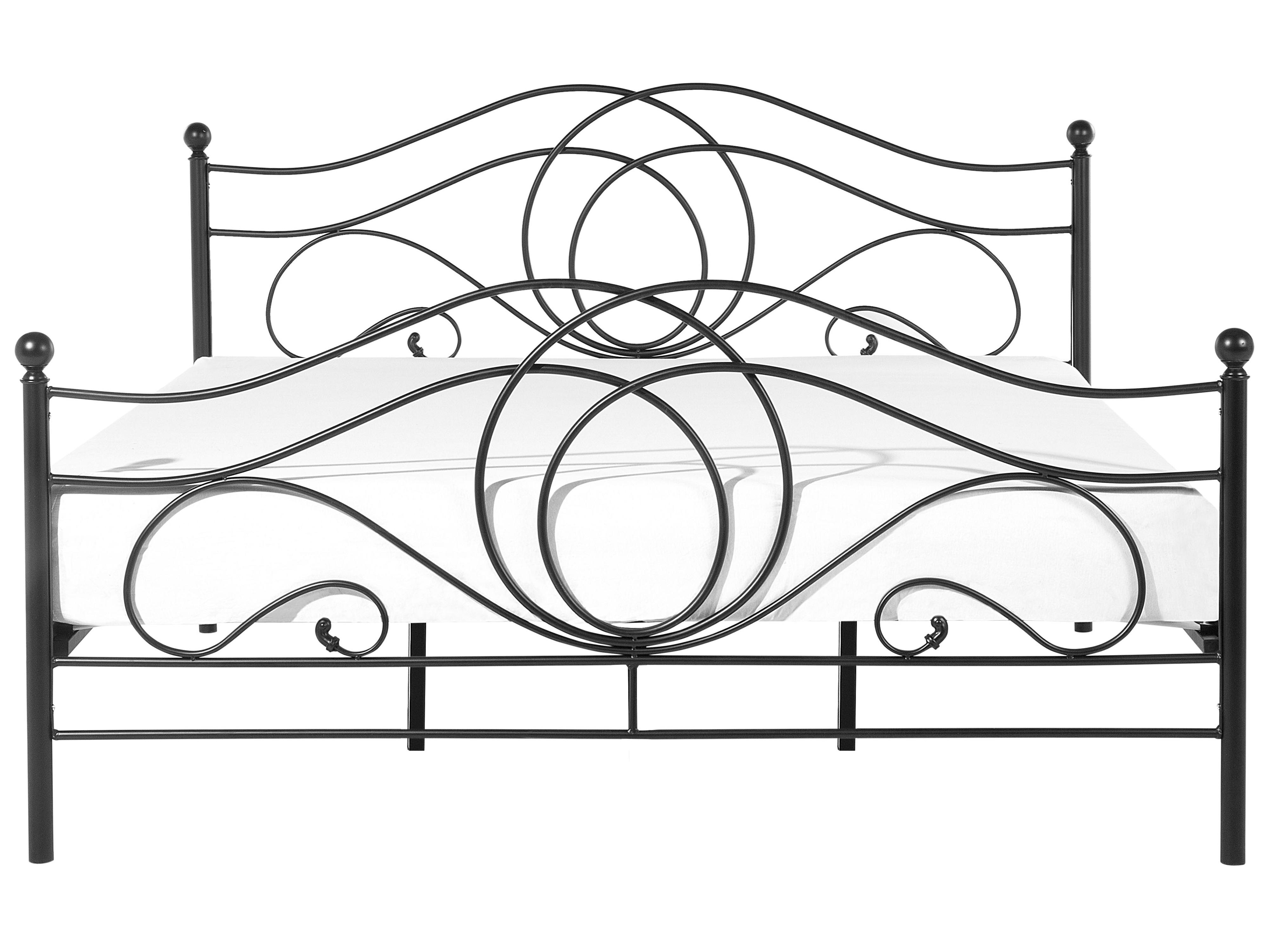 Bed Metaal LYRA 180 x 200 cm Zwart