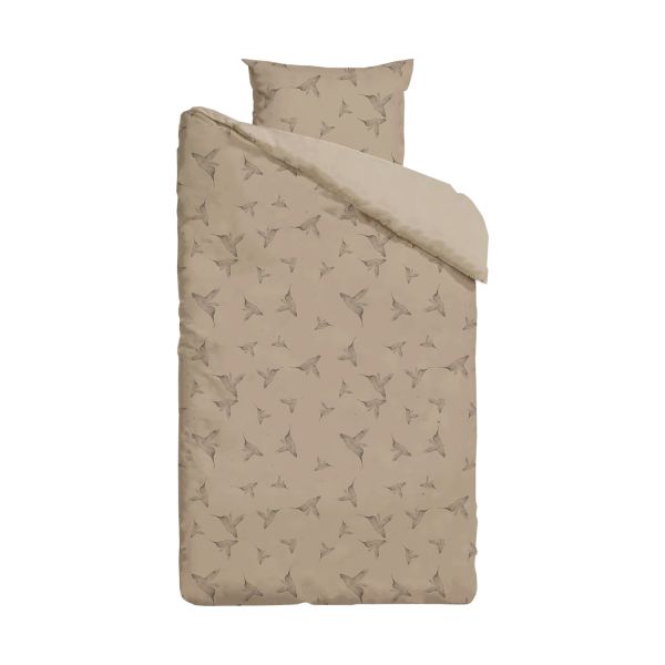Mies & Co Little Dreams Dekbedovertrek 140 x 200 cm Humus