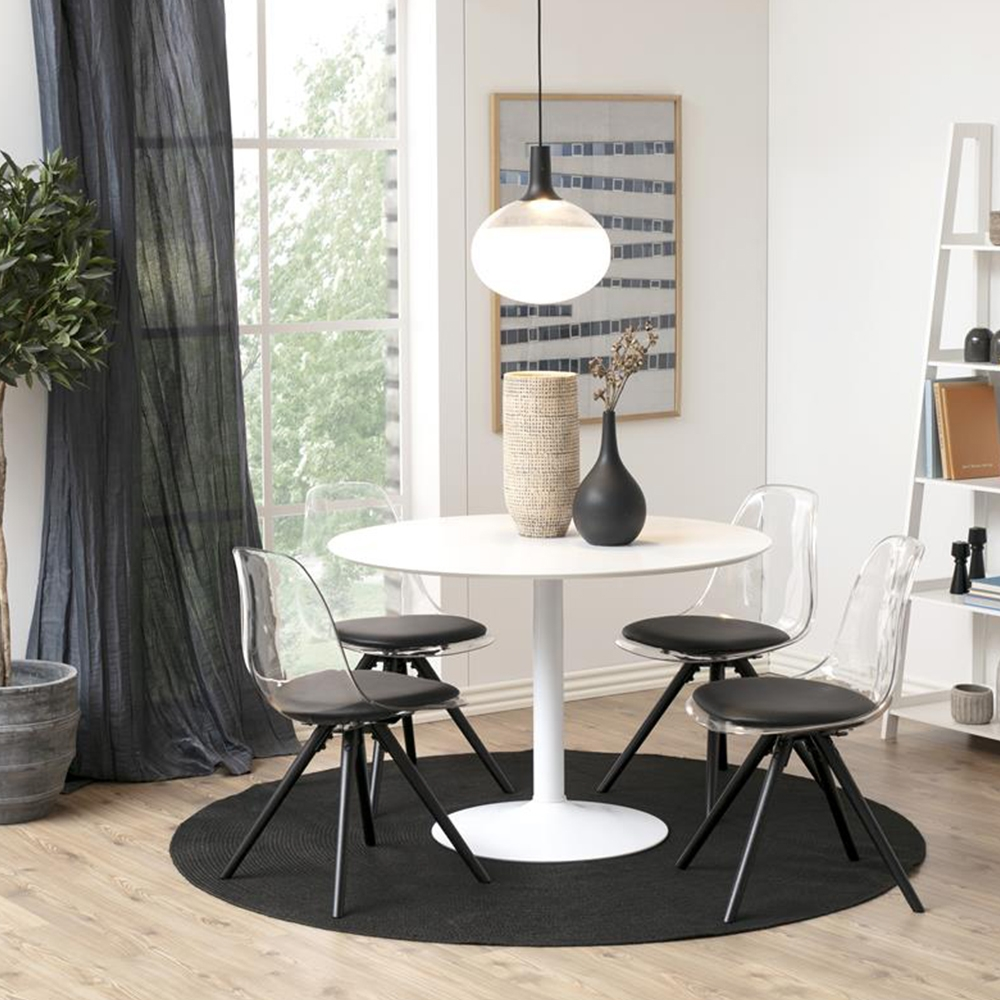 Ronde eettafel Vino Ø110 cm Wit