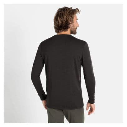 Maillot Manches Longues Odlo Merino 200 Noir