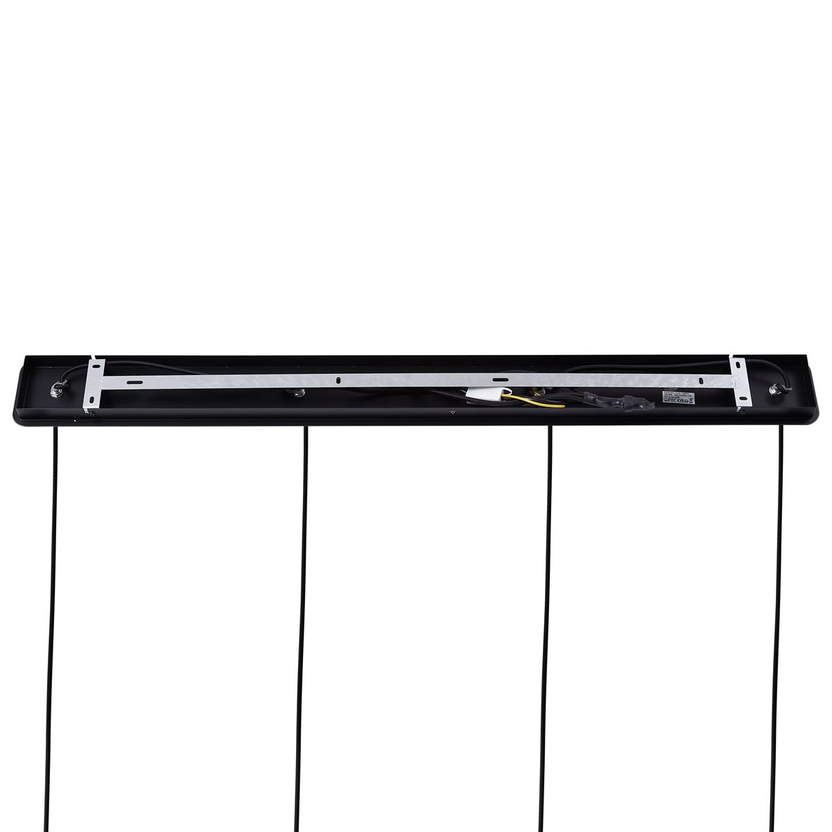 Retro hanglamp zwart met groen glas 4-lichts - Denise