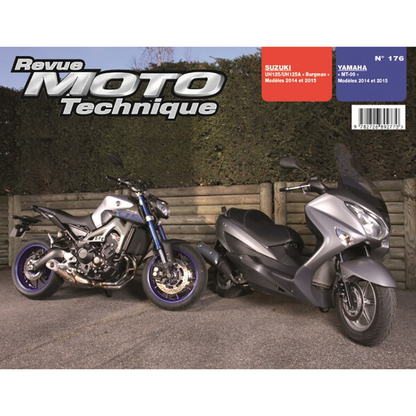 Etai - RMT 176 SUZUKI UH125 BURGMAN (2014 à 2015) et YAMAHA MT09 (2014 à 2015)