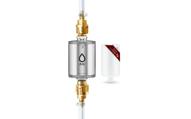 Alb Filter® TRAVEL Nano Trinkwasserfilter - Keimsperre für den Festeinbau Edelstahl Natur