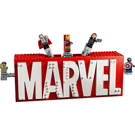 LEGO Marvel - MARVEL-logo og minifigurer Samlerobjekt 76313