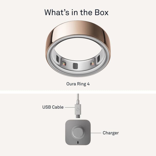 Oura Ring 4 Smart Ring størrelse 11 (rosa guld)
