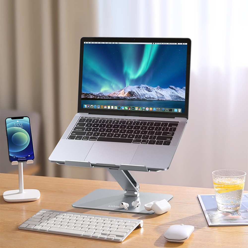 Passiv Kühlender MacBook / Laptop Alu Ständer Halterung Höhenverstellbar (10
