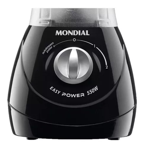 Liquidificador Mondial Easy Power L-550 1.5 L preto com jarra de polipropileno 127V