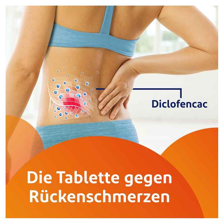 Voltaren Dolo 25mg Tabletten, Schmerztabletten gegen Rückenschmerzen, 10 St