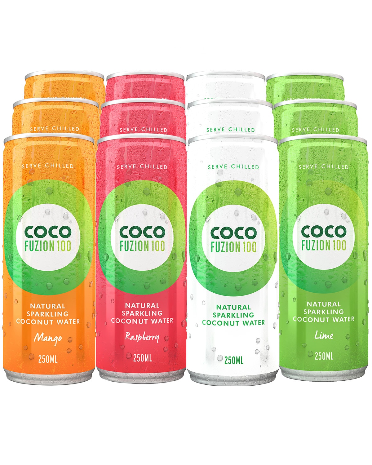 12-pack Coco Fuzion 250 ml - Datotilbud